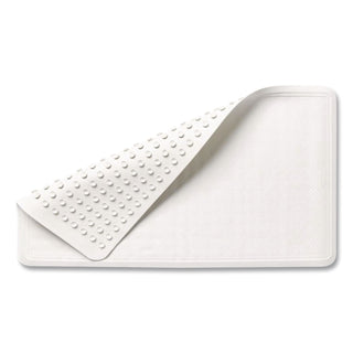 Safti-Grip Latex-Free Vinyl Bath Mat, 16 x 28, White