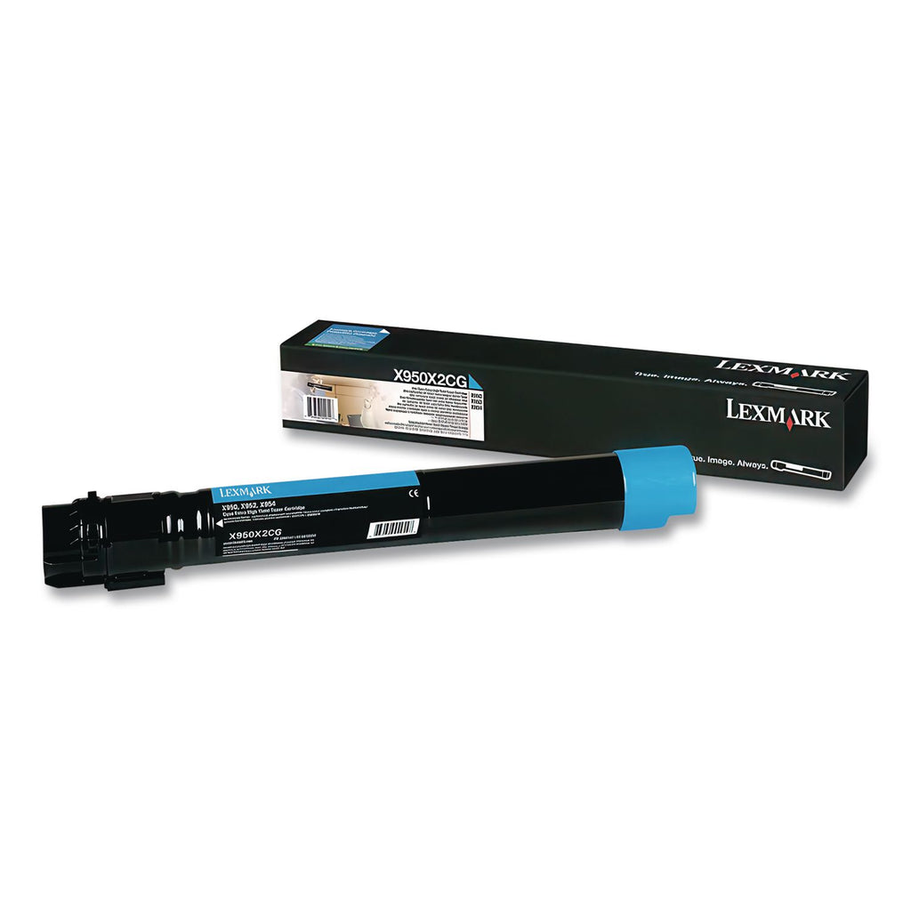 X950X2CG Extra High-Yield Toner, 22,000 Page-Yield, Cyan