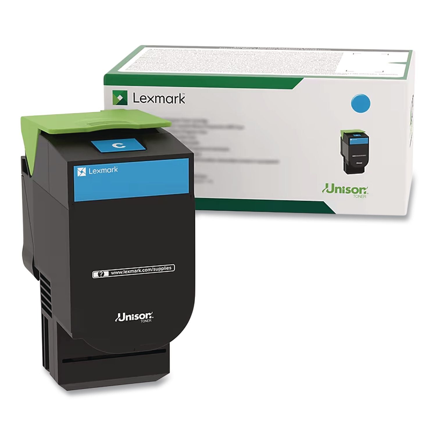 74C10C0 Return Program Unison Toner, 3,000 Page-Yield, Cyan