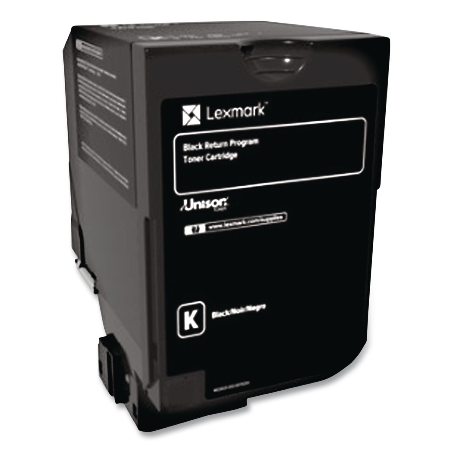 74C00KG Return Program Toner, 3,000 Page-Yield, Black