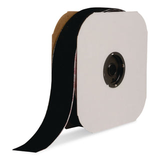 Sticky-Back Fasteners, Loop Side, 2" x 75 ft, Black