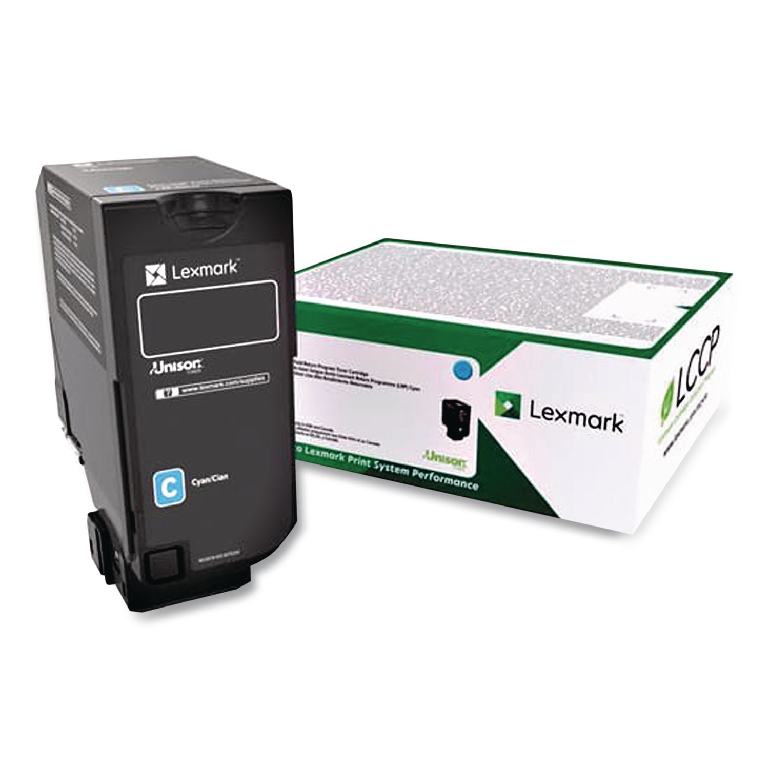 74C1SC0 Return Program Unison Toner, 7,000 Page-Yield, Cyan