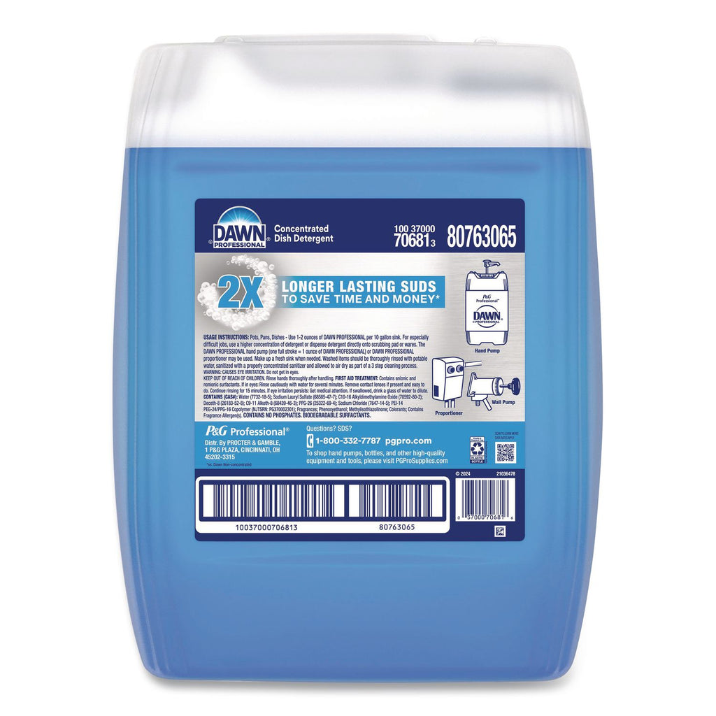 Manual Pot/Pan Dish Detergent, Original Scent, Five Gallon Cube