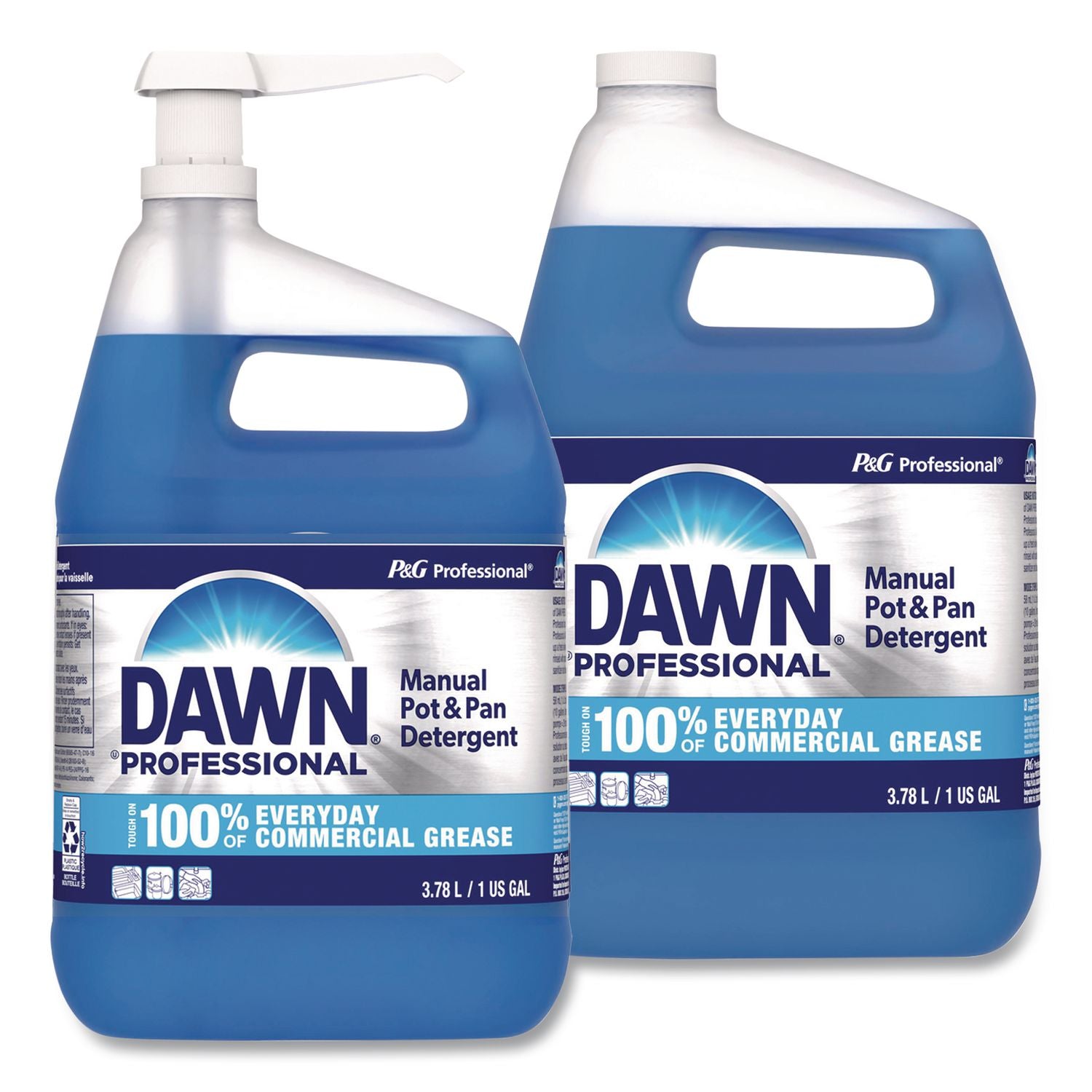Manual Pot and Pan Dish Detergent, Original Scent, 1 gal Bottle, 2/Carton