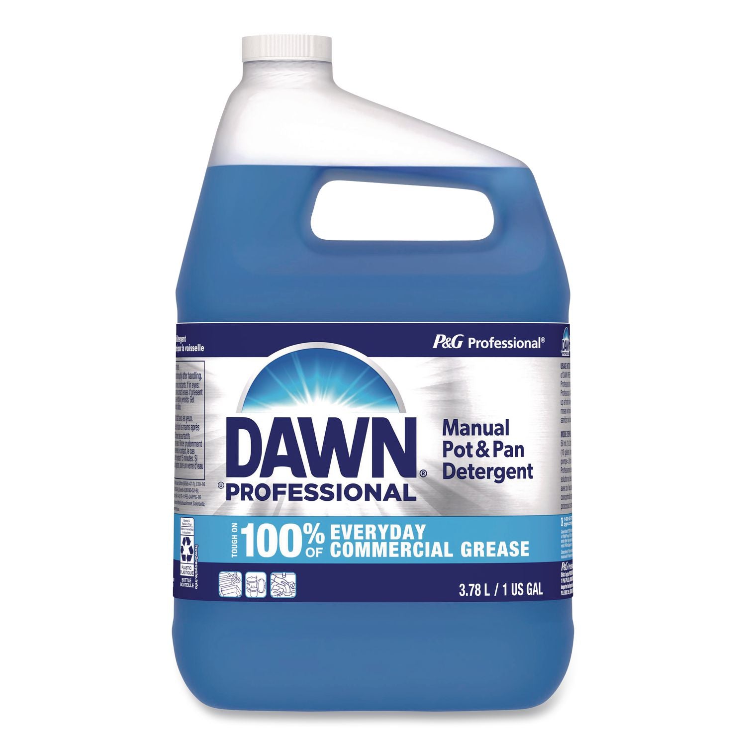 Manual Pot and Pan Dish Detergent, Original Scent, 1 gal Bottle, 2/Carton