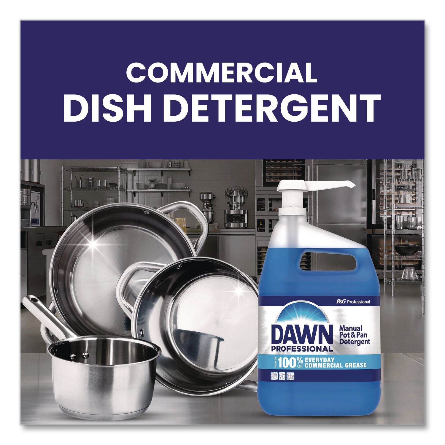 Manual Pot and Pan Dish Detergent, Original Scent, 1 gal Bottle, 2/Carton