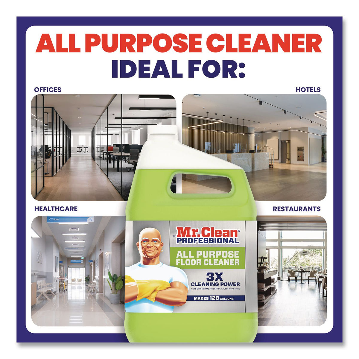 Finished Floor Cleaner, Lemon Scent, 1 gal Bottle