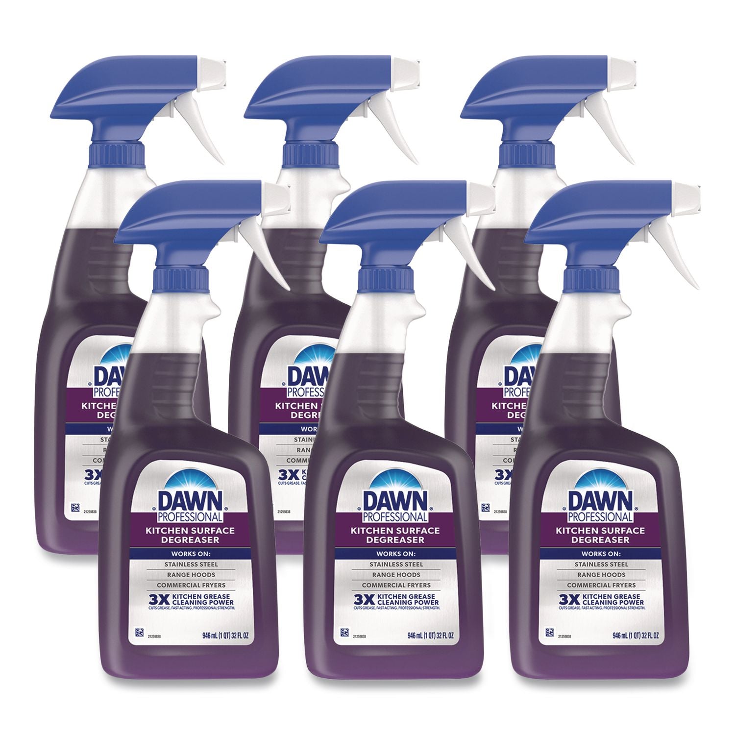 Multi-Surface Heavy Duty Degreaser, Fresh Scent, 32 oz Spray Bottle, 6/Carton