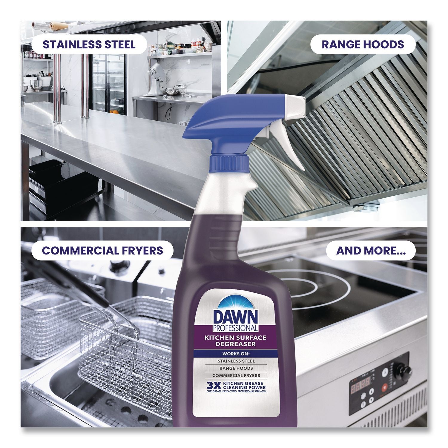 Multi-Surface Heavy Duty Degreaser, Fresh Scent, 32 oz Spray Bottle