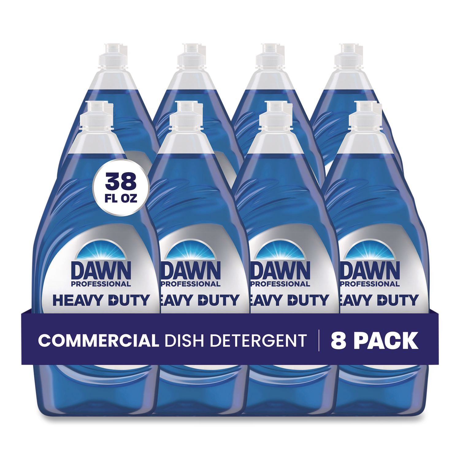 Heavy-Duty Manual Pot/Pan Dish Detergent, Original Scent, 38 oz Bottle, 8/Carton