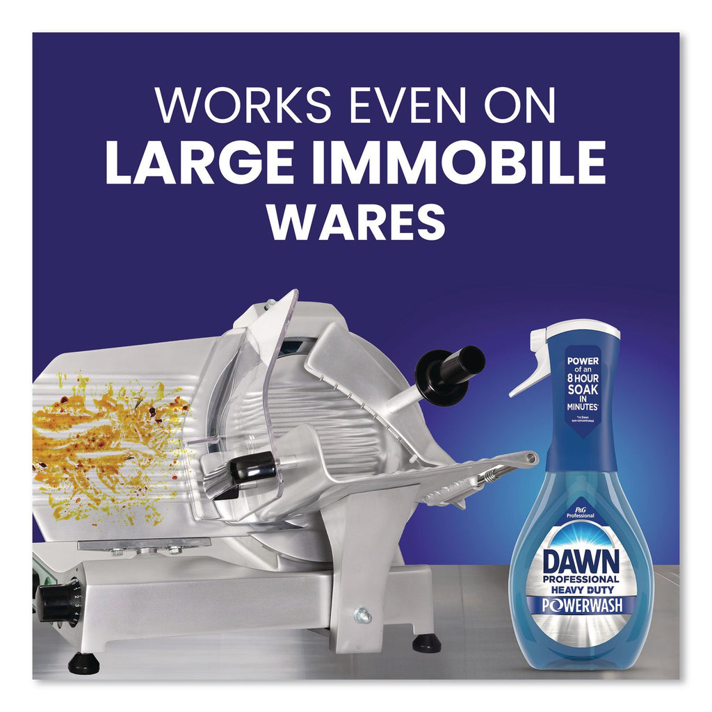 Heavy Duty Powerwash Commercial Dish Spray, Starter Kit with 16 oz Spray Bottle and 5 Refills/Carton