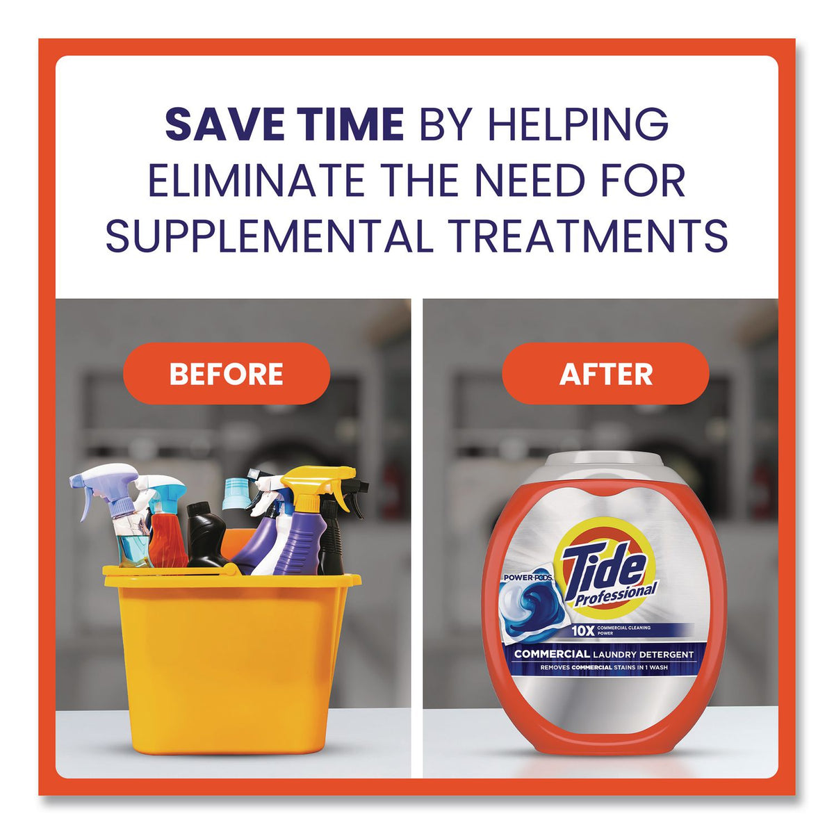 Commercial Power PODS Laundry Detergent, 63 Liquid Pods/Tub, 4 Tubs/Carton