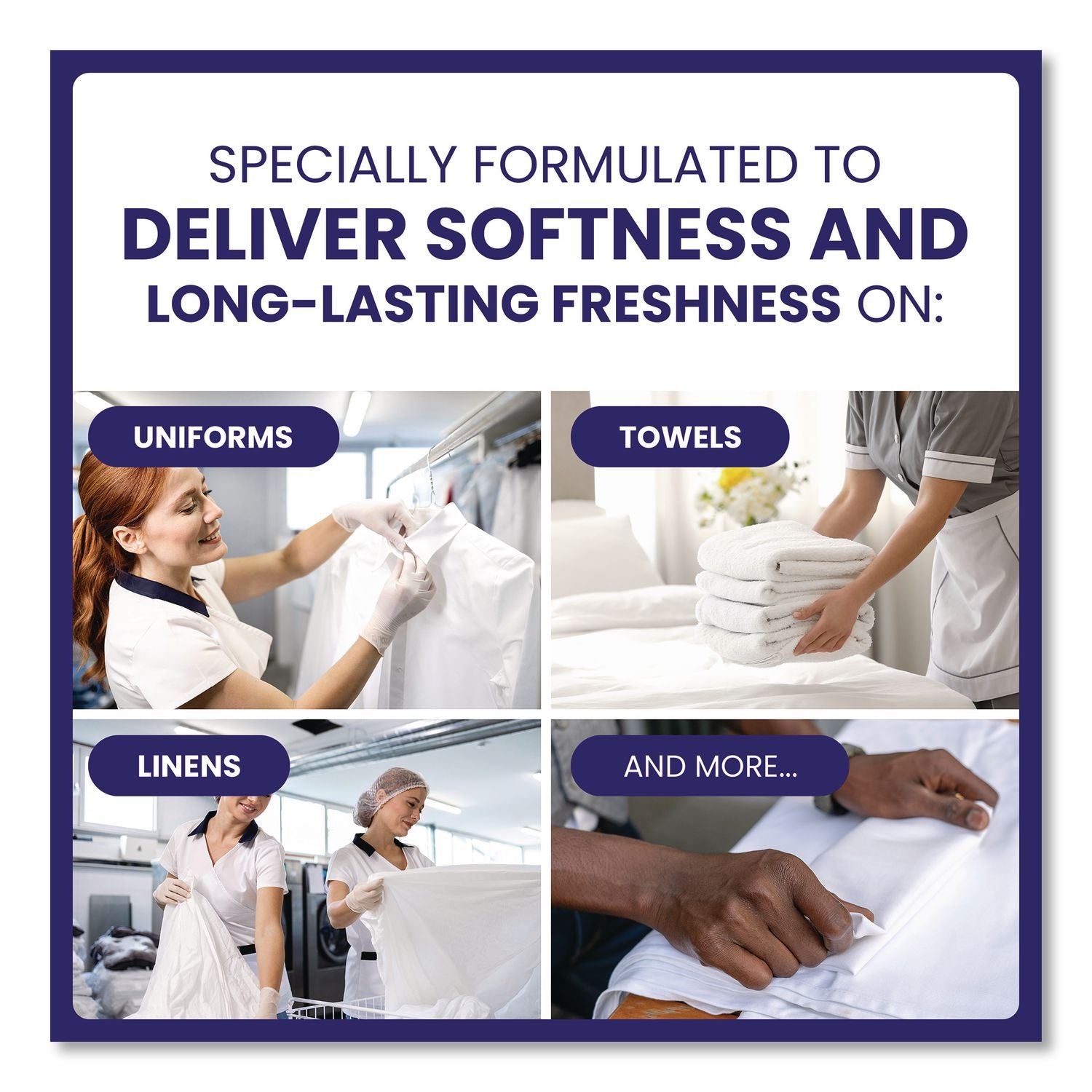 Commercial Liquid Fabric Softener, Clean and Fresh Scent, 140 oz Pour Bottle, 4/Carton
