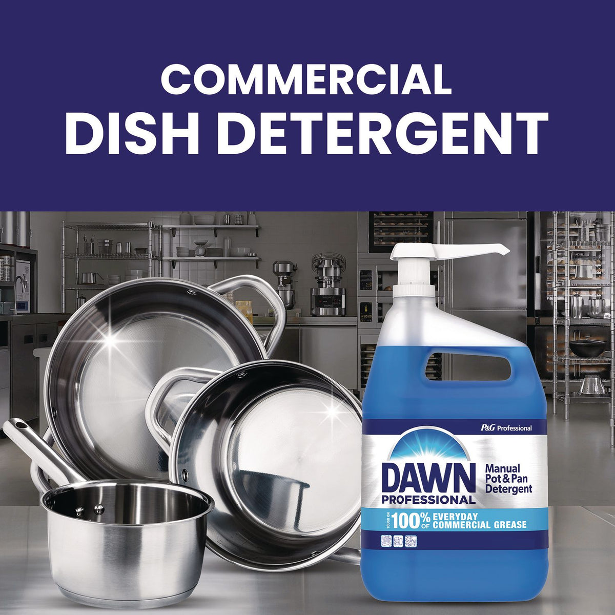 Manual Pot/Pan Dish Detergent, Original, 4/Carton