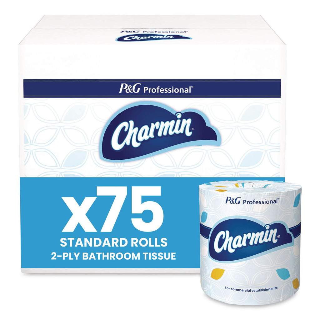 Commercial Bathroom Tissue, Septic Safe, Individually Wrapped, 2-Ply, White, 450 Sheets/Roll, 75 Rolls/Carton
