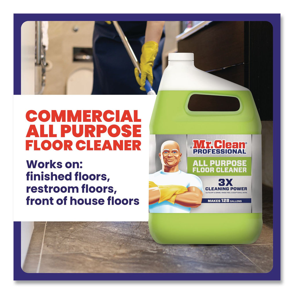 Finished Floor Cleaner, Lemon Scent, 1 gal Bottle, 3/Carton