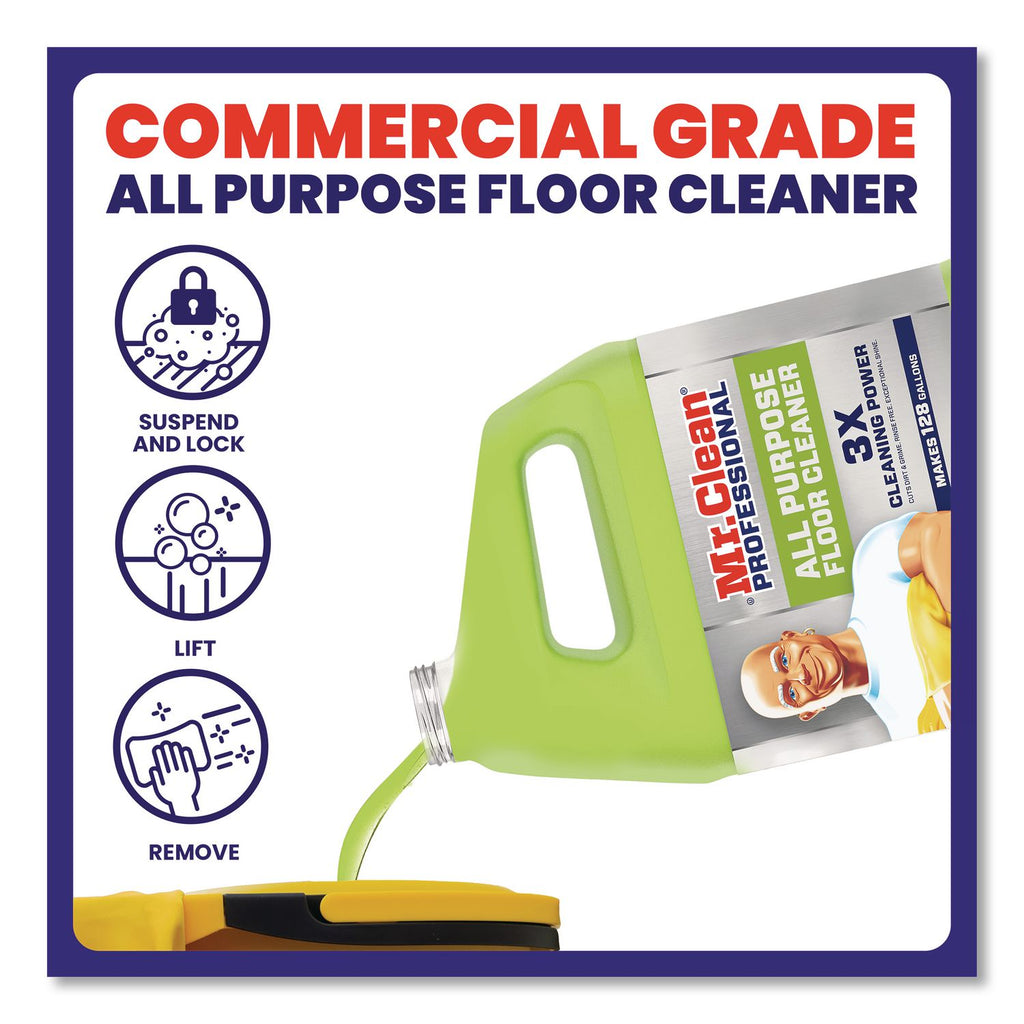 Finished Floor Cleaner, Lemon Scent, 1 gal Bottle, 3/Carton