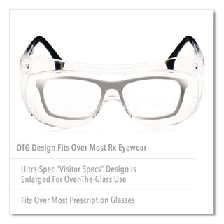Ultraspec 2001 OTG Safety Eyewear, Clear/Black Frame, Clear Lens