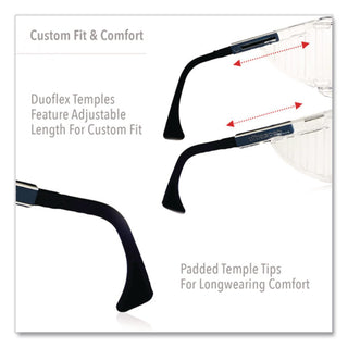 Ultraspec 2001 OTG Safety Eyewear, Clear/Black Frame, Clear Lens
