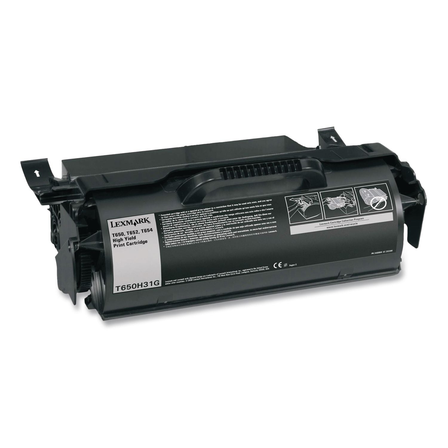 T650H31G High-Yield Toner, 21,000 Page-Yield, Black