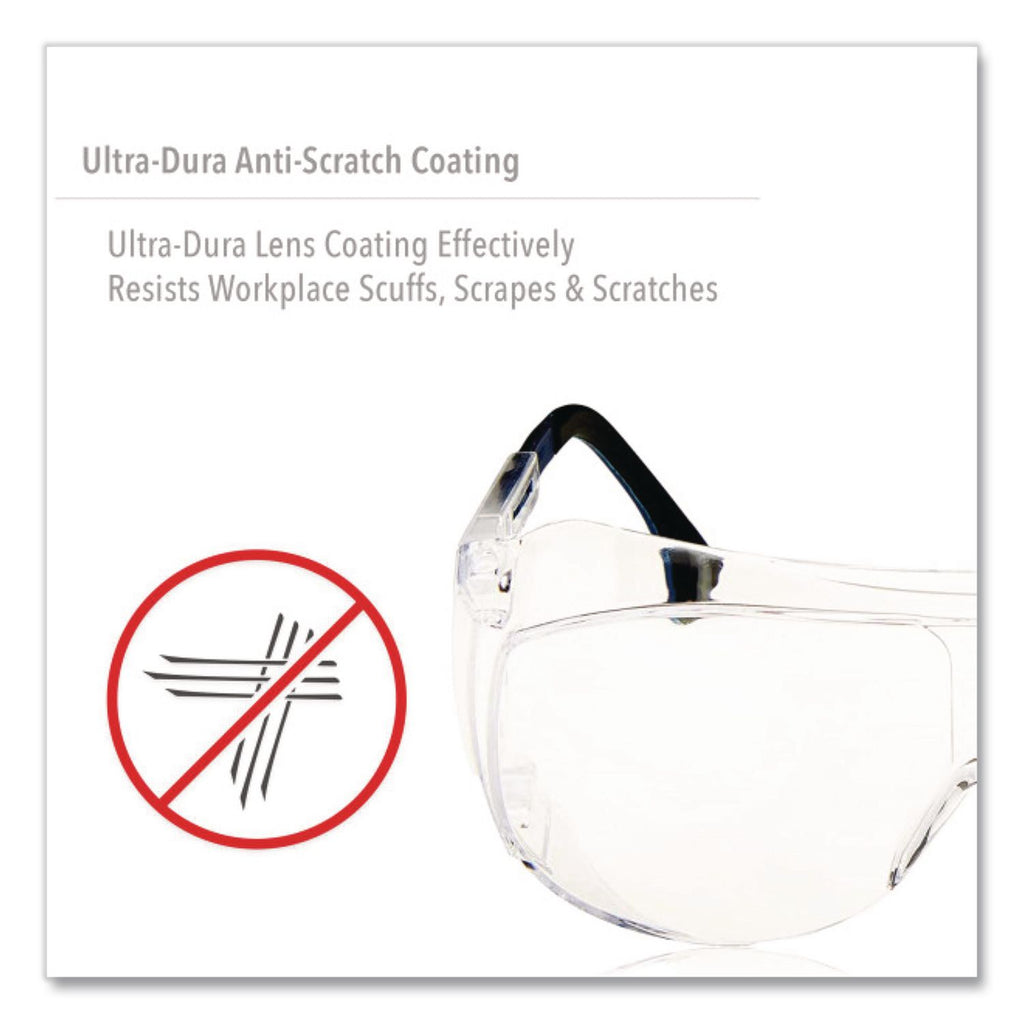 Ultraspec 2001 OTG Safety Eyewear, Clear/Black Frame, Clear Lens