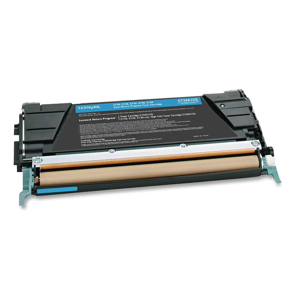X746A1CG Return Program Toner, 7,000 Page-Yield, Cyan