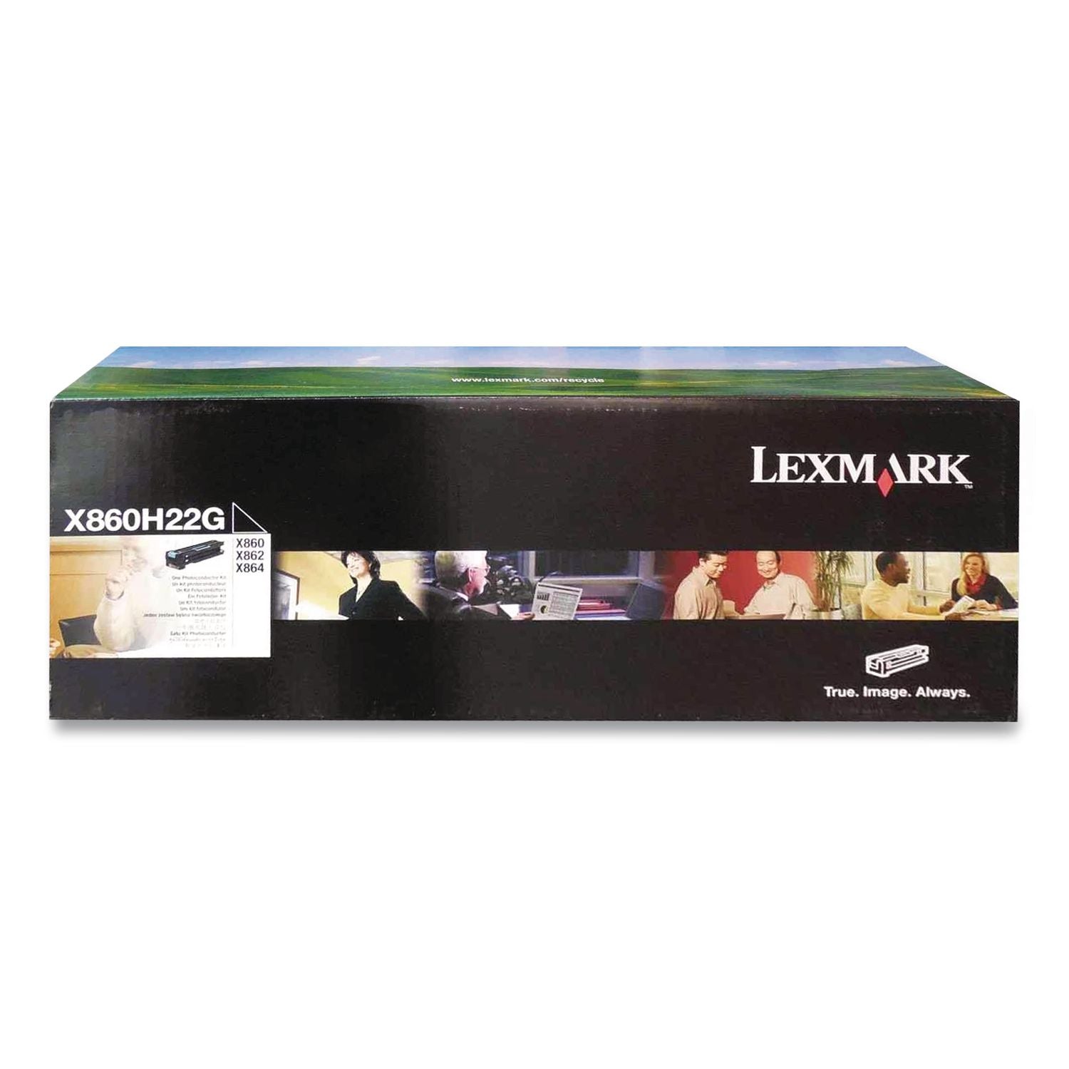 X860H22G Photoconductor Unit, 48,000 Page-Yield, Black