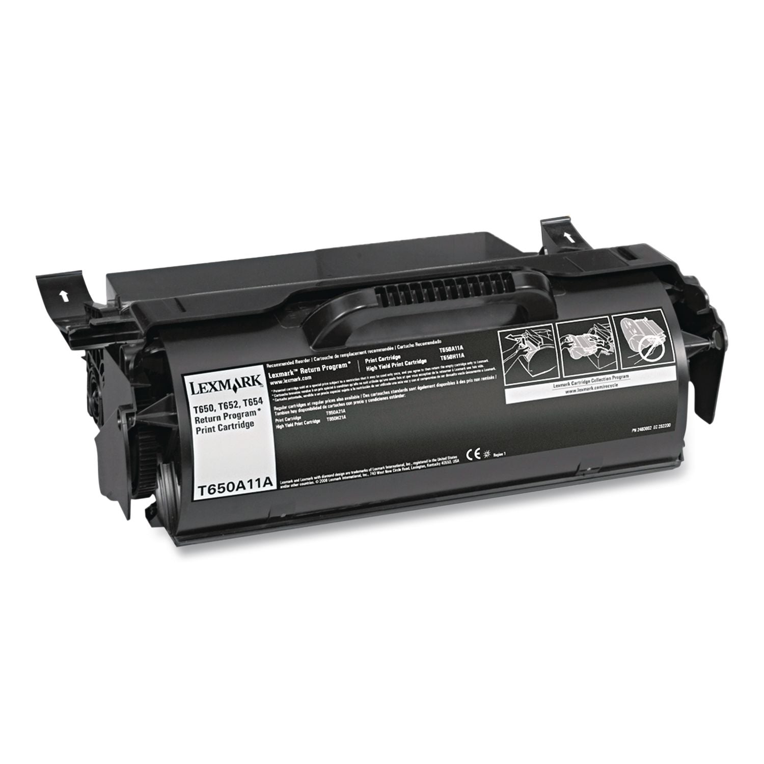 T650A11A Return Program Toner, 7,000 Page-Yield, Black