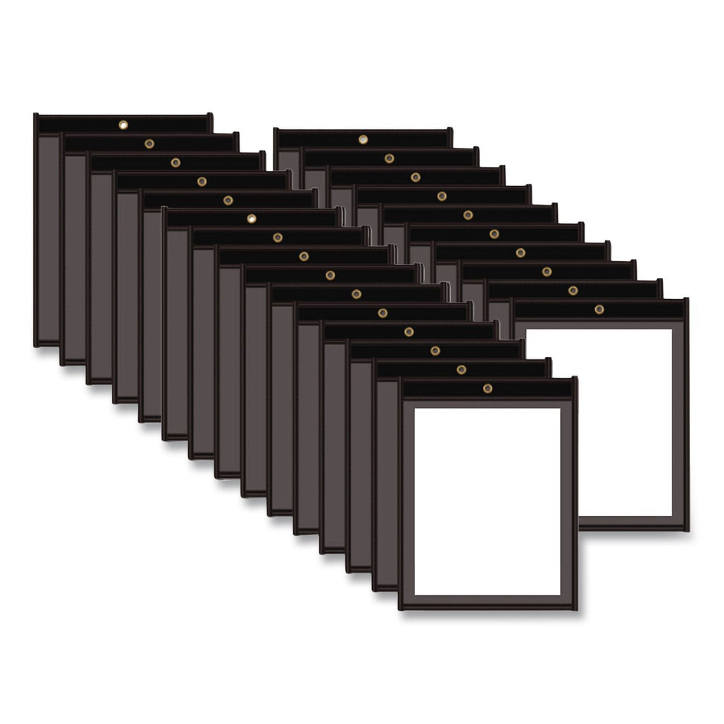 Shop Ticket Holders, Stitched, One Side Clear, 50 Sheets, 8.5 x 11, 25/Box