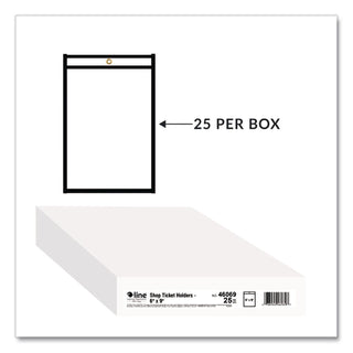 Shop Ticket Holders, Stitched, Both Sides Clear, 50 Sheets, 6 x 9, 25/Box