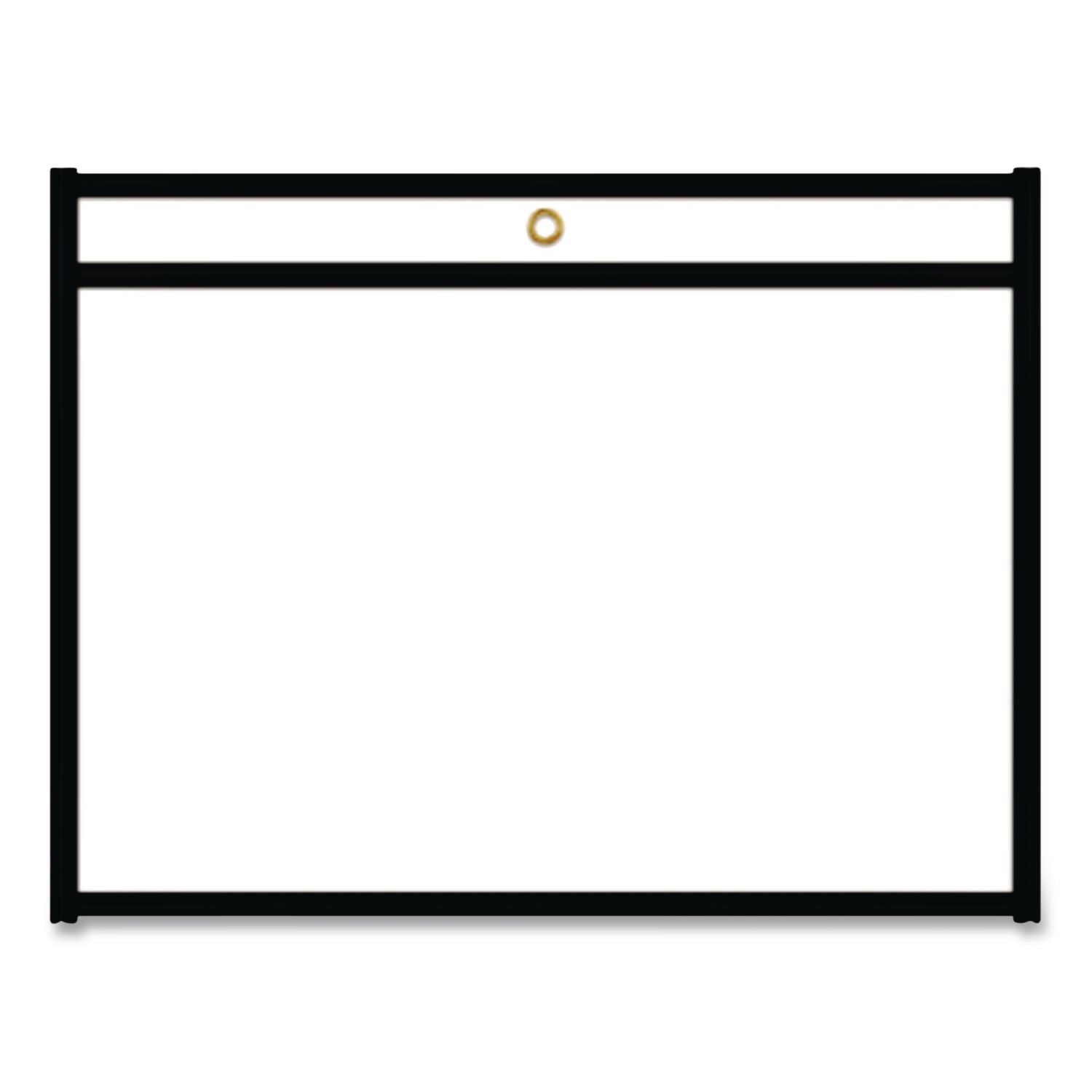 Shop Ticket Holders, Stitched, Both Sides Clear, 75 Sheets, 12 x 9, 25/Box