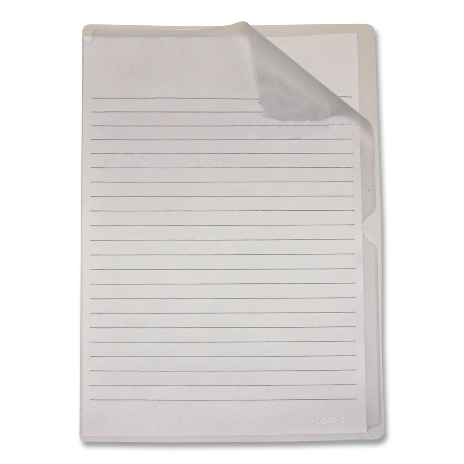 Deluxe Vinyl Project Folders, Legal Size, Clear, 50/Box