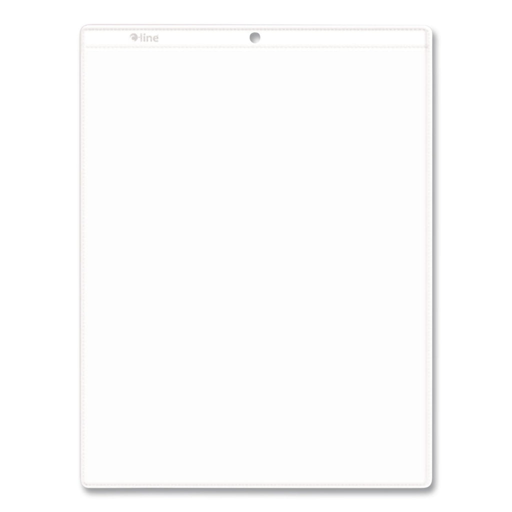 Clear Vinyl Shop Ticket Holders, Both Sides Clear, 15 Sheets, 8.5 x 11, 50/Box