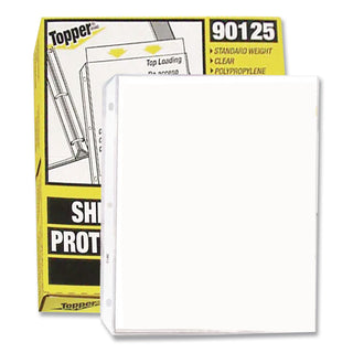 Top-Load Polypropylene Sheet Protectors, Standard, Letter, Clear, 2", 100/Box