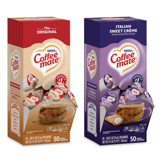 Liquid Coffee Creamer, French Vanilla/Hazelnut/Italian Sweet Creme/Original, 0.37 oz, 200/CT, Ships in 1-3 Business Days