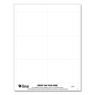 Name Badge Inserts, 4 x 3, White, 60/Pack