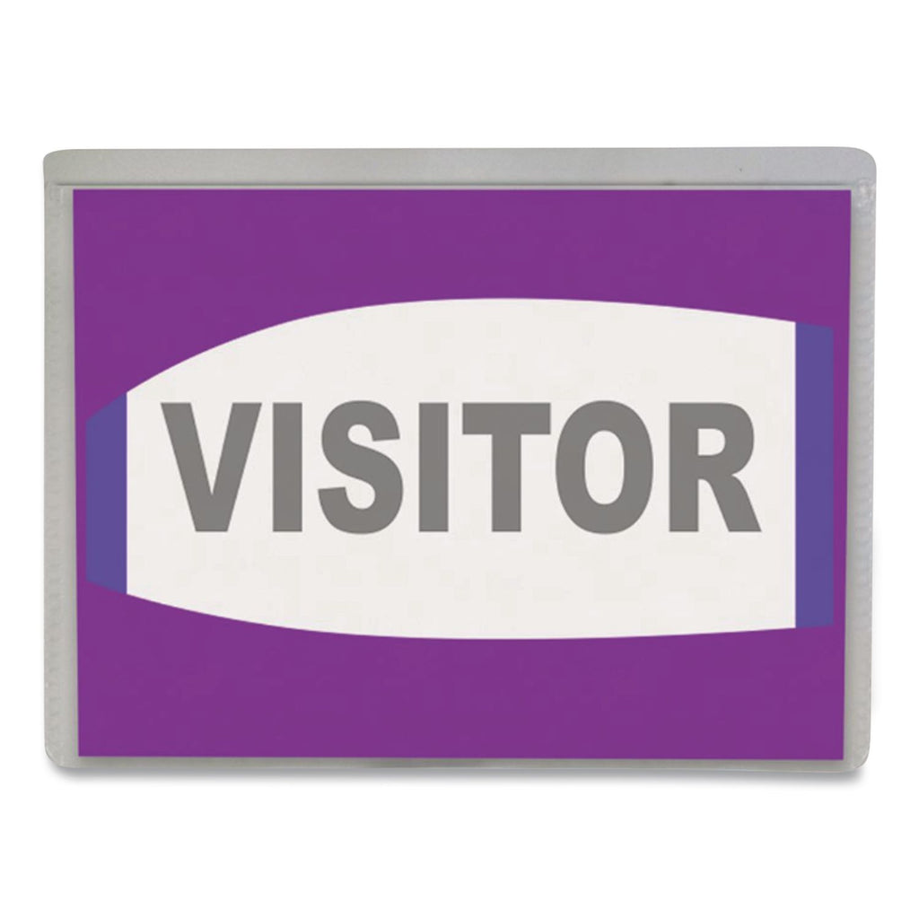 Name Badge Kits, Top Load, 3 1/2 x 2 1/4, Clear, 50/Box