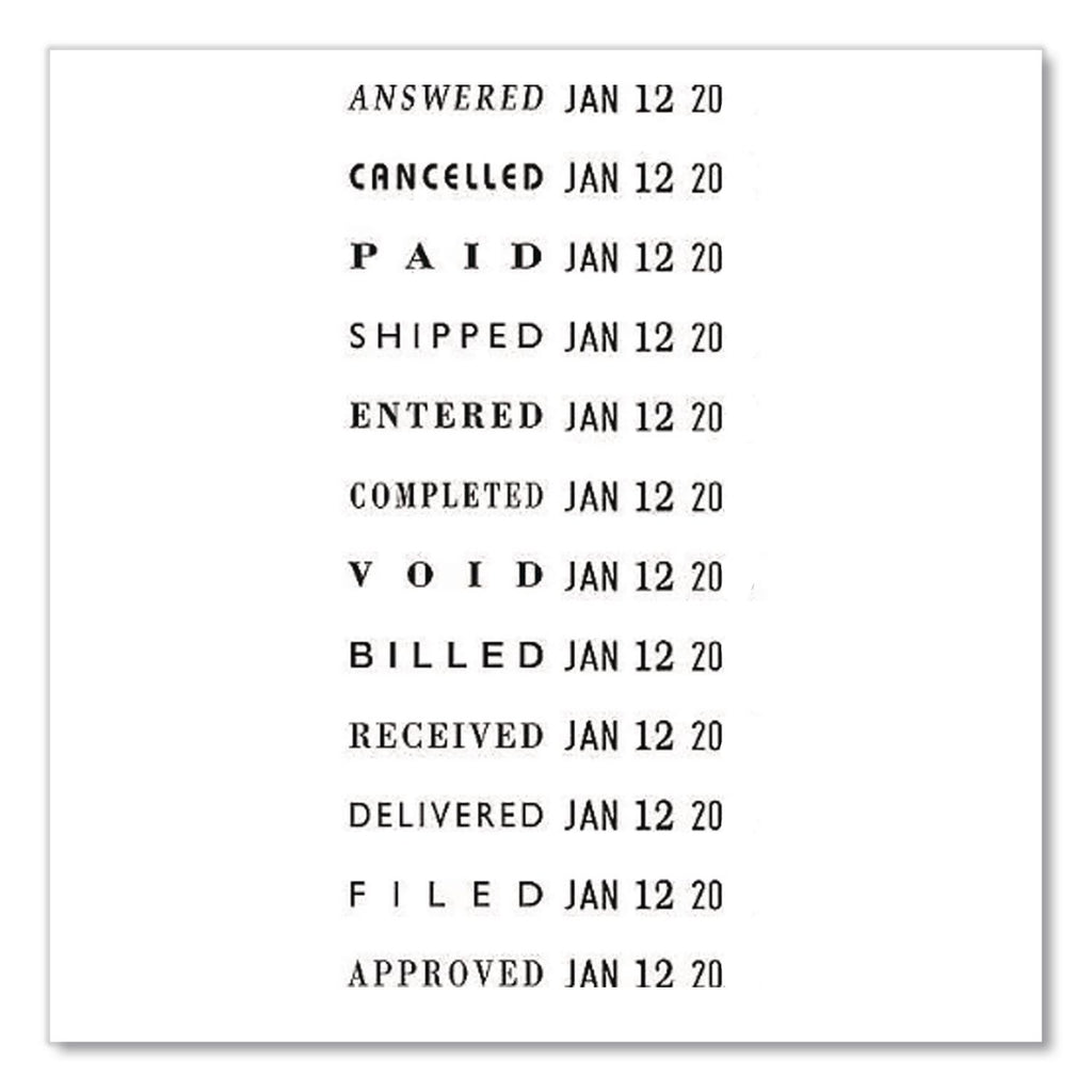 Dial-N-Stamp, 12 Phrases, Five Years, 1.5 x 0.13