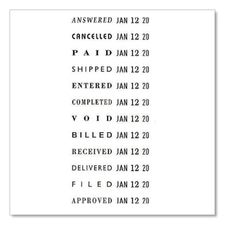 Dial-N-Stamp, 12 Phrases, Five Years, 1.5 x 0.13