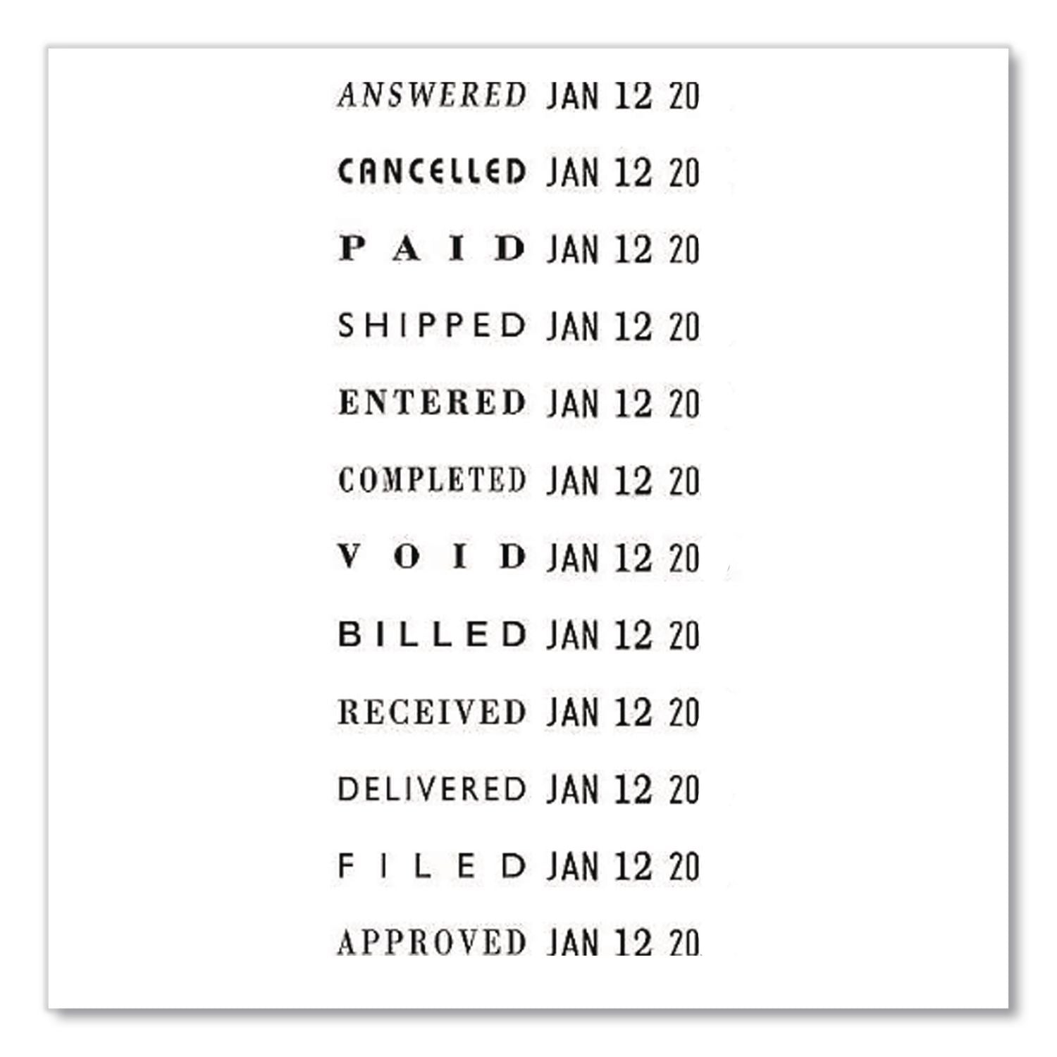 Dial-N-Stamp, 12 Phrases, Five Years, 1.5 x 0.13