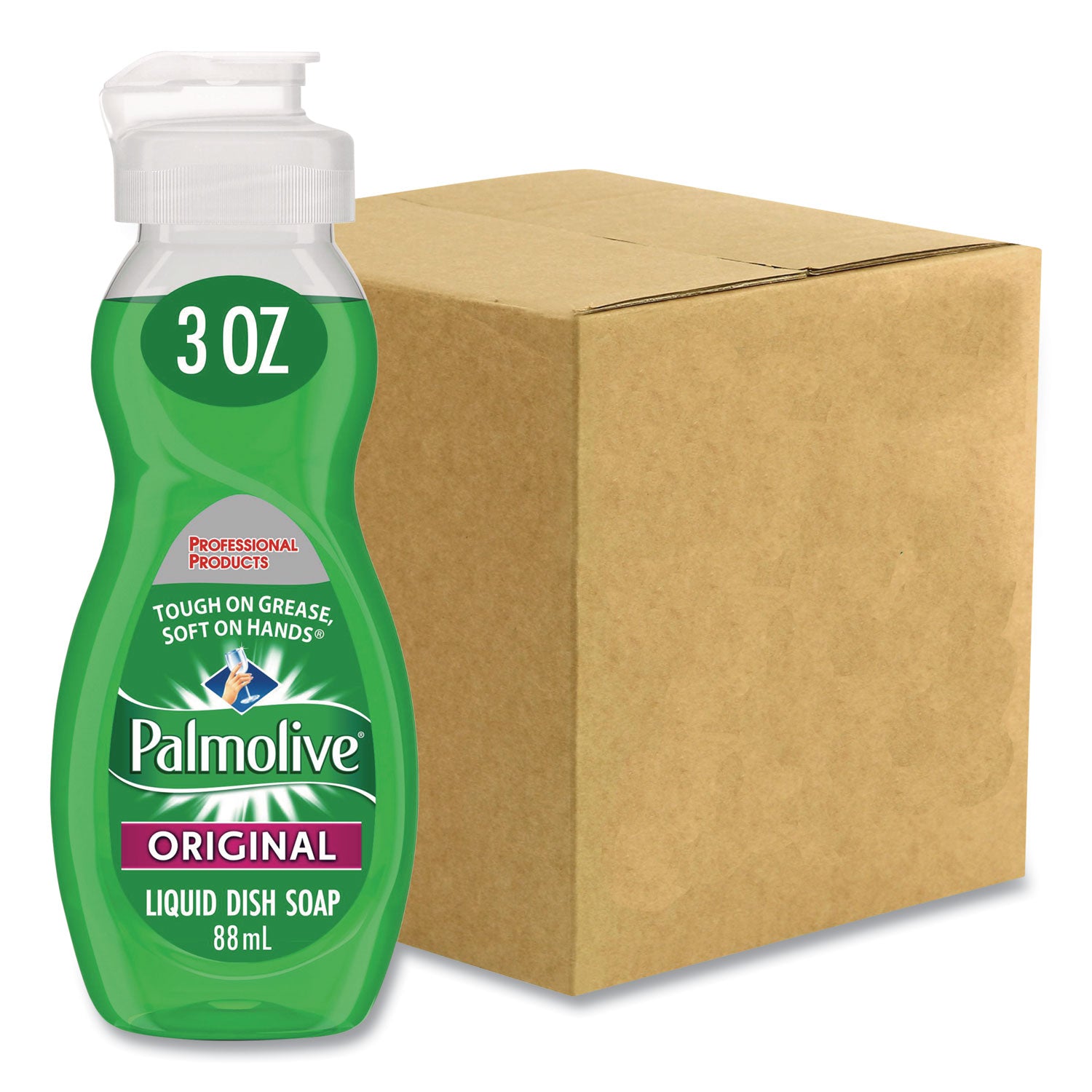 Dishwashing Liquid, Original Scent, 3 oz Bottle, 72/Carton