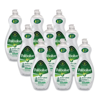 Pure + Clear Dishwashing Liquid, Unscented, 32.5 oz Bottle, 9/Carton
