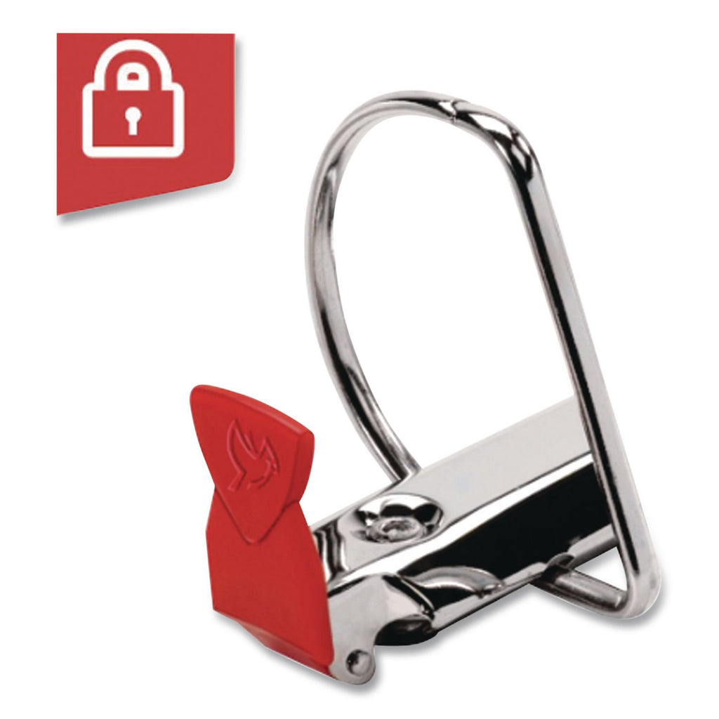 Premier Easy Open Locking Slant-D Ring Binders, 3 Rings, 5" Capacity, 11 X 8.5, Black