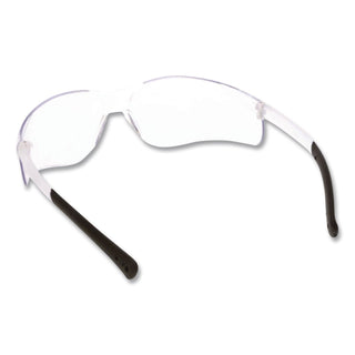 BearKat Safety Glasses, Wraparound, Black Frame/Clear Lens
