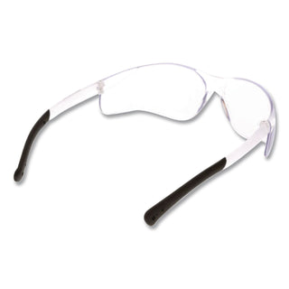 BearKat Safety Glasses, Wraparound, Black Frame/Clear Lens