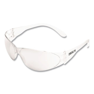 Checklite Scratch-Resistant Safety Glasses, Clear Lens, 12/Box