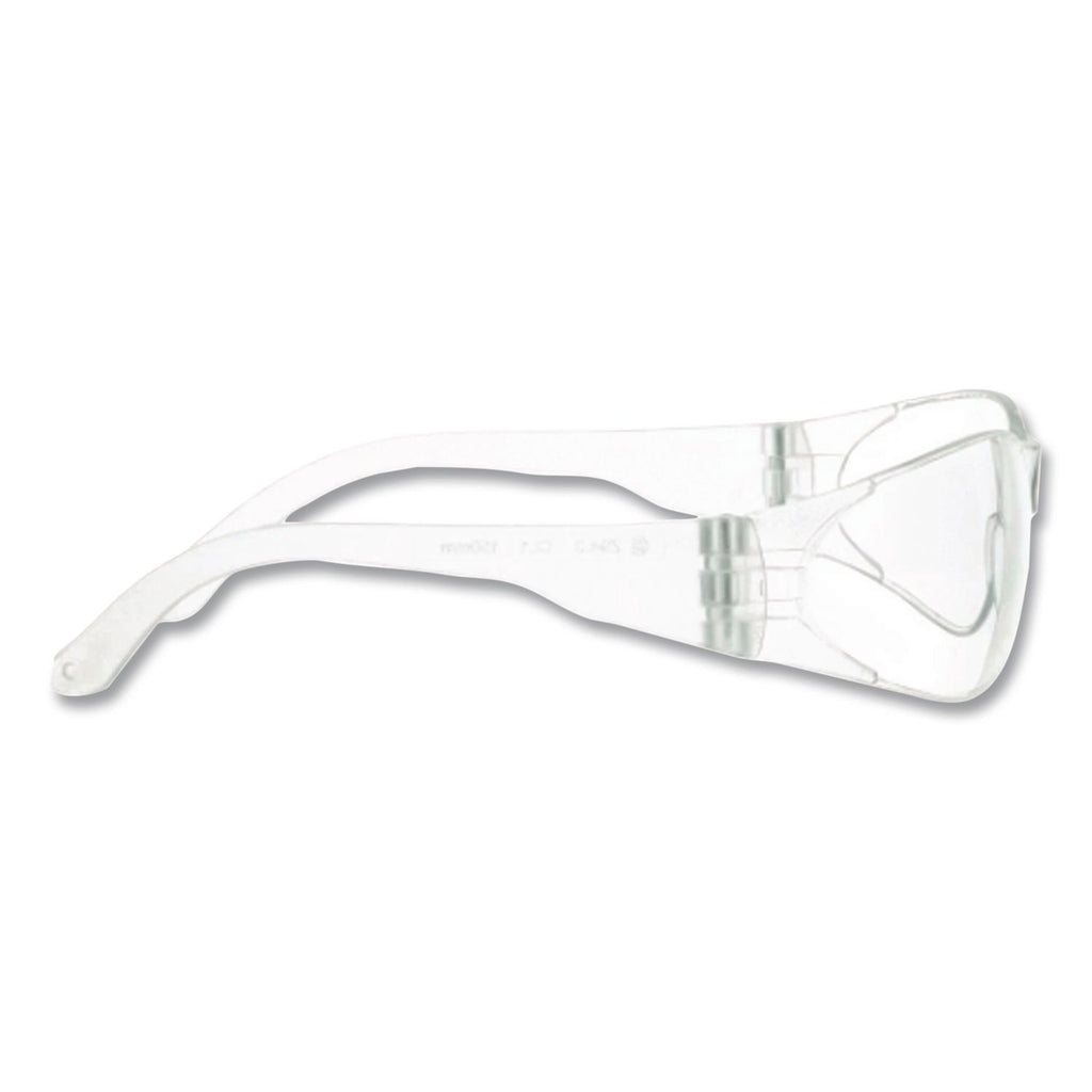 Checklite Scratch-Resistant Safety Glasses, Clear Lens, 12/Box
