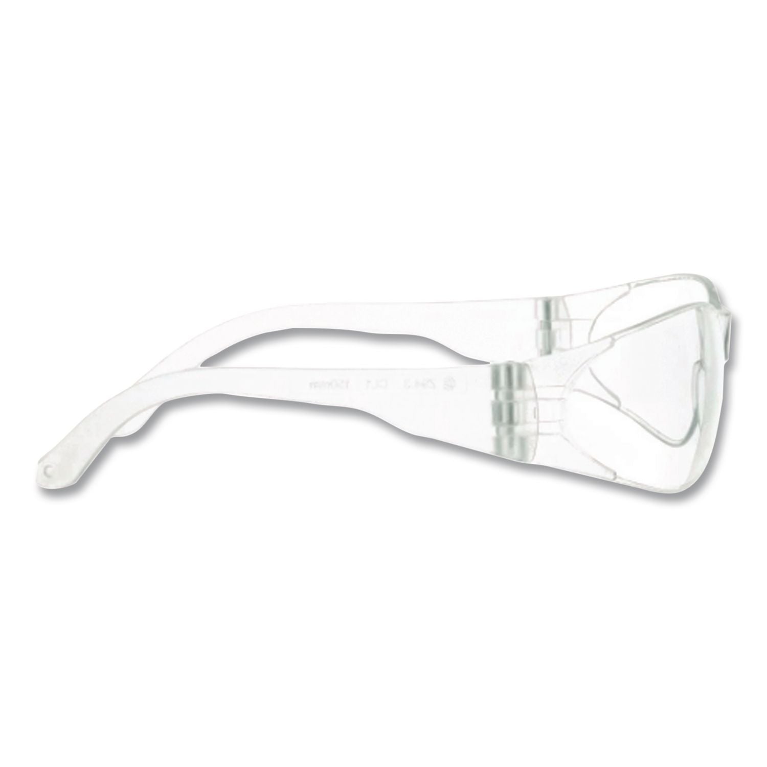 Checklite Scratch-Resistant Safety Glasses, Clear Lens, 12/Box