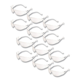 Checklite Scratch-Resistant Safety Glasses, Clear Lens, 12/Box