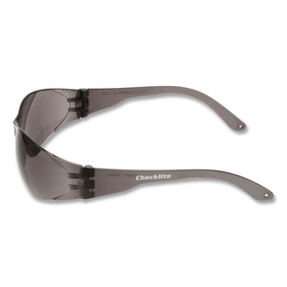 Checklite Scratch-Resistant Safety Glasses, Gray Lens